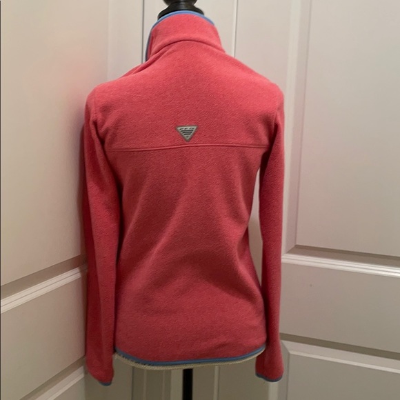 Columbia 1/4 Fleece Size XS Salmon Color - Picture 2 of 5
